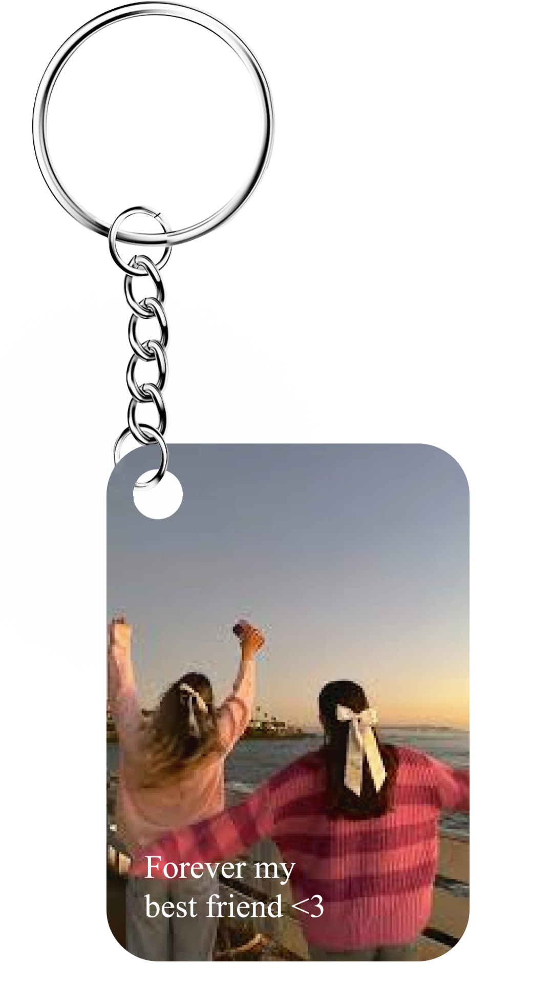 Custom Keyring Wedding Birthday Couple Bff Pet Personalised